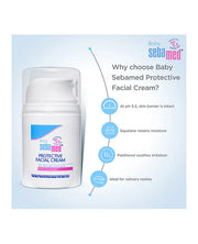 Sebamed Baby  Protective Facial Cream|pH 5.5|Baby Face Cream|Vitamin E for Soft Skin|Ideal for salivary rashes|50ml