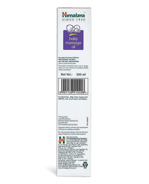 Himalaya Babycare Himalaya Herbal Baby Massage Oil - 200 ml