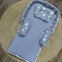 Born Star Grey 5 Pc Bed in a Bag Set for Infants