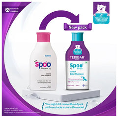 Torrent Pharma Spoo gentle baby shampoo 200ml No Tears  Gentle on Scalp  No. 1 Pediatrician Prescribed Anti Seborrheic Shampoo- By