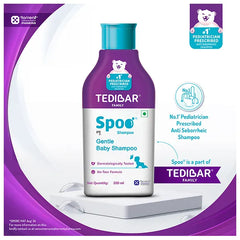 Torrent Pharma Spoo gentle baby shampoo 200ml No Tears  Gentle on Scalp  No. 1 Pediatrician Prescribed Anti Seborrheic Shampoo- By