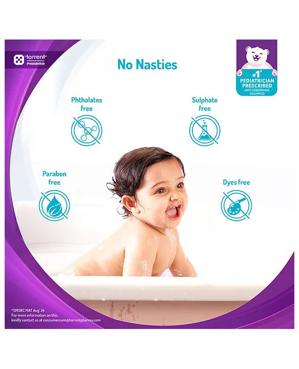 Torrent Pharma Spoo gentle baby shampoo 200ml No Tears  Gentle on Scalp  No. 1 Pediatrician Prescribed Anti Seborrheic Shampoo- By