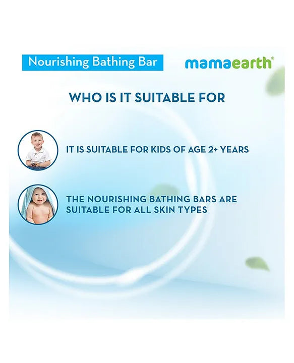 Mamaearth Baby Mama Earth Nourishing Bathing Bar Pack of 5  75 Grams Each