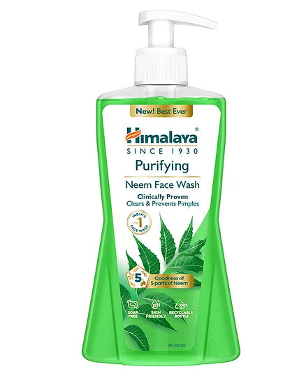 Himalaya Baby Hair Oil - 200 ml and Purifying Neem Face Wash - 400 ml for Women