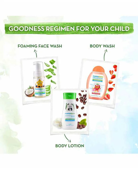 Mamaearth Baby Mama Earth Strawberry and Oat Protein Body Wash - 300 ml