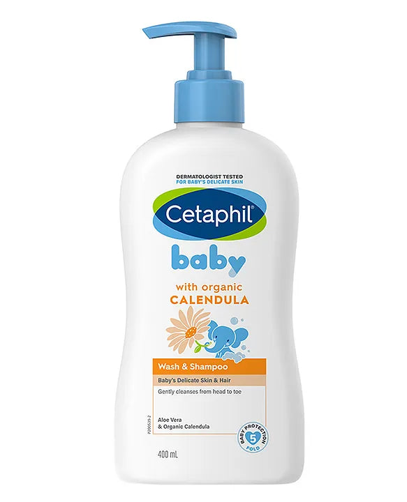 Cetaphil Baby Wash & Shampoo with Organic Calendula 400ml