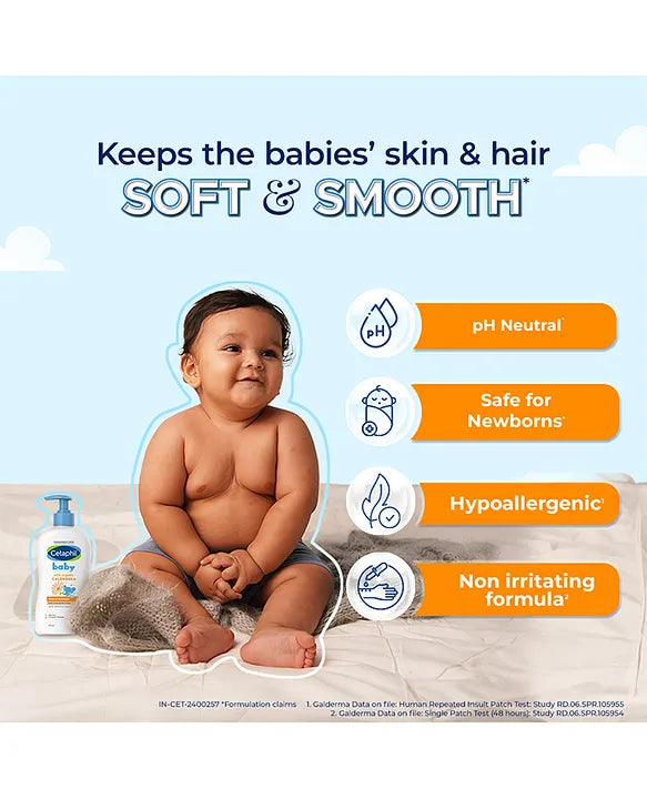Cetaphil Baby Wash & Shampoo with Organic Calendula 400ml