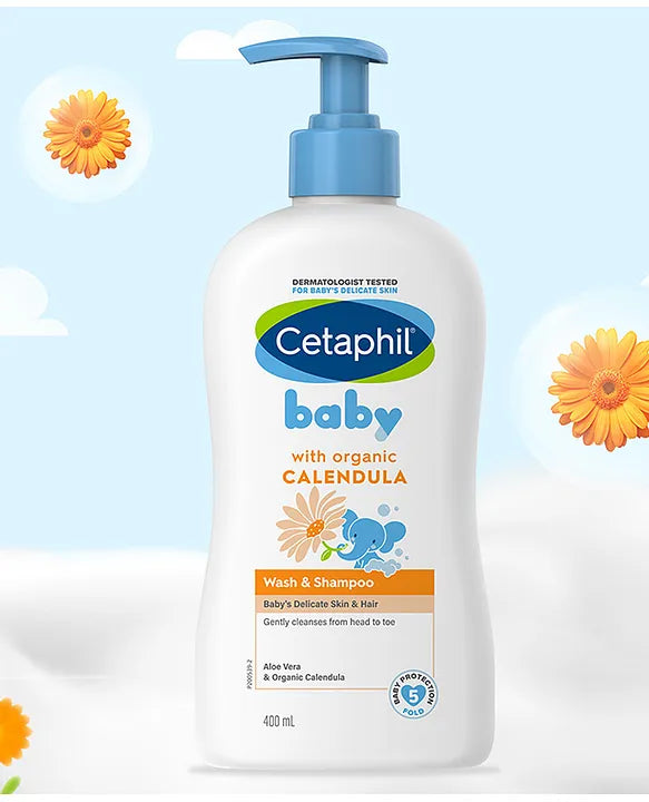 Cetaphil Baby Wash & Shampoo with Organic Calendula 400ml