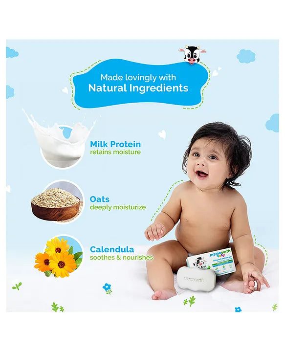Mamaearth Baby Mama Earth Baby Bathing Bar Pack of 2 - 75 gm each