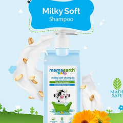 Mama Earth Milky Soft Body Lotion, Body Wash & Shampoo - 400 ml each
