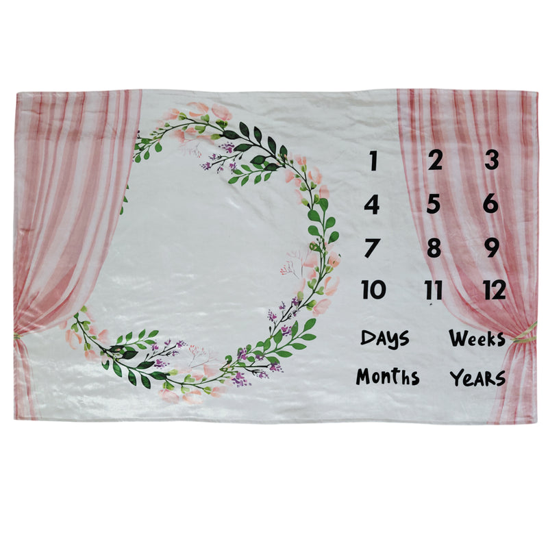 Curtain Raiser - Milestone Blanket Quilt with 6 Milestone Cards and Markers