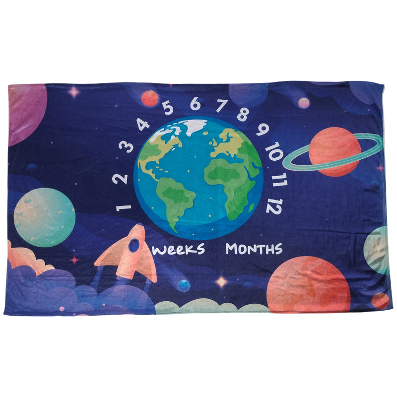 Astro - Milestone Blanket Quilt with 6 Milestone Cards and Markers