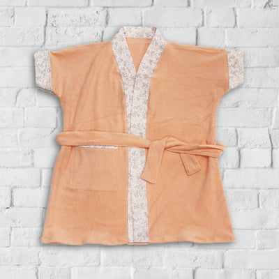 Bathrobe Towel -Peach Cute