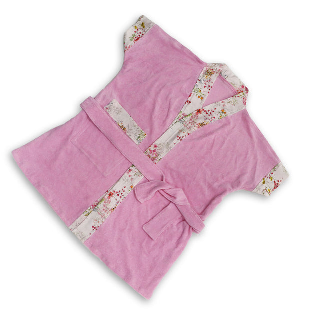 Bathrobe Towel -Pink Flora
