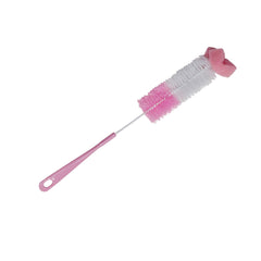 Kradyl Kroft Basic Nylon Bristle Baby Feeding Bottle Cleaning Brush & Nipple Cleaner | Ergonomic Handle | Easy to Clean Narrow & Wide Neck Feeding Bottles | BPA Free, Easy Hanging Storage