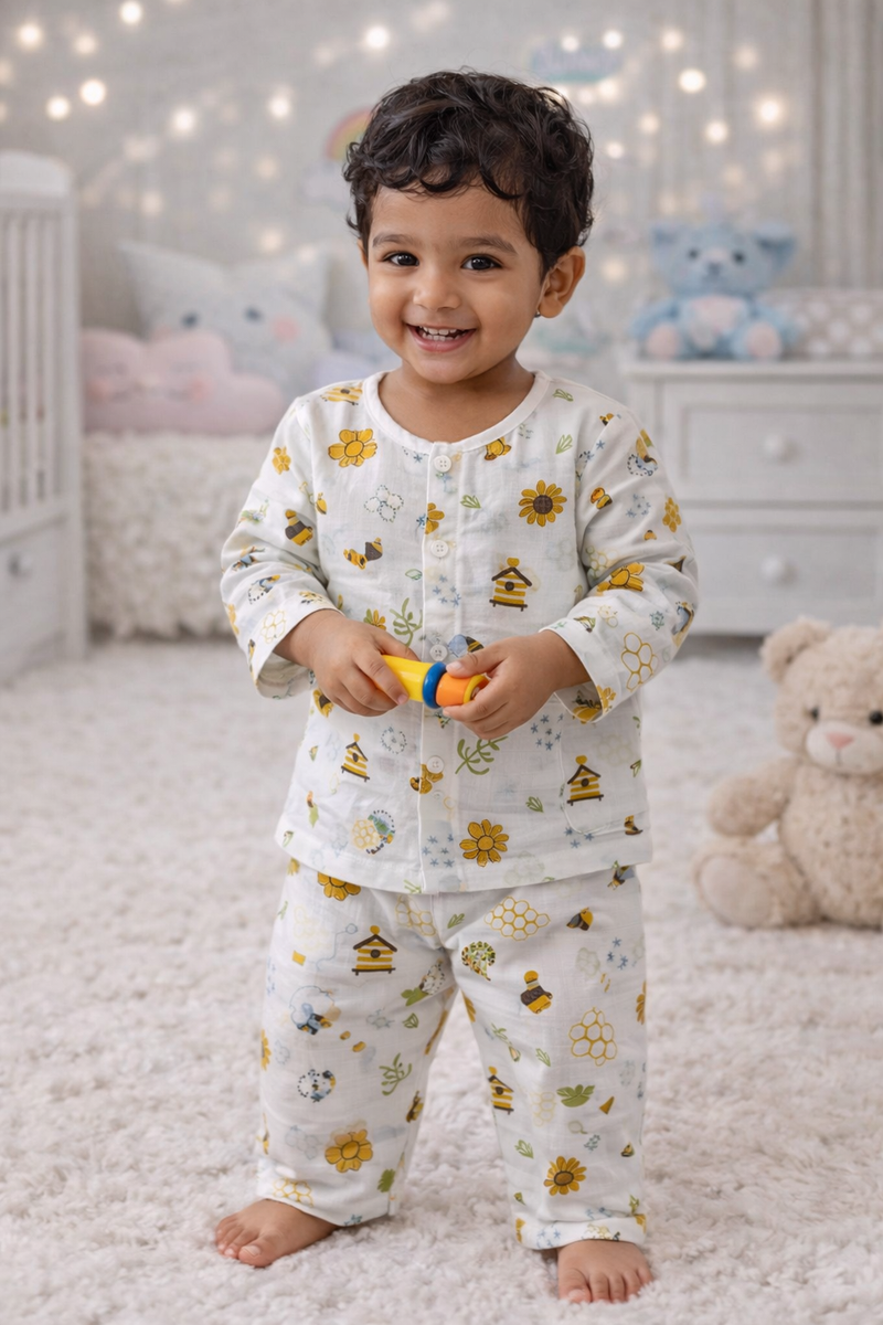 Too Bee | Checkered Muslin | Soft Unisex Muslin Set for New Born to 6 Years