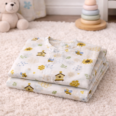 Too Bee | Checkered Muslin | Soft Unisex Muslin Set for New Born to 6 Years