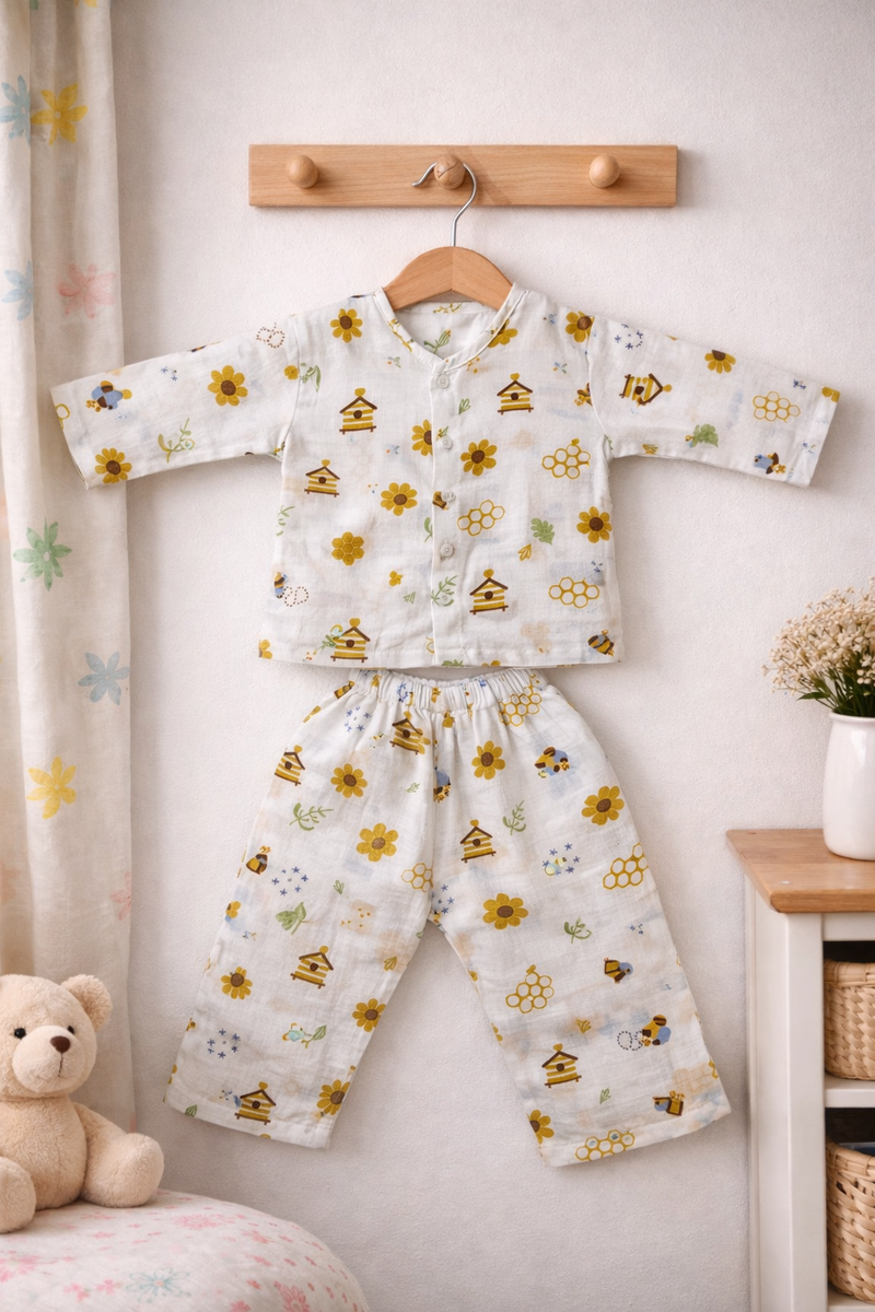 Too Bee | Checkered Muslin | Soft Unisex Muslin Set for New Born to 6 Years