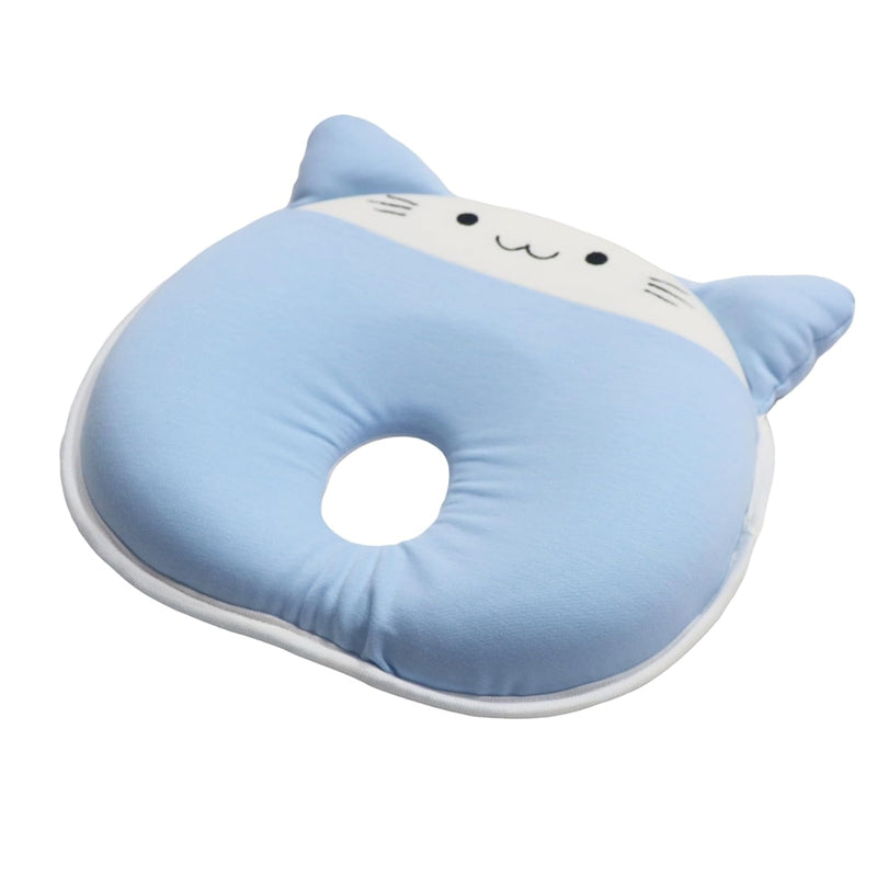 Blue Kitten Memory Foam Head Shaping Pillow for Baby