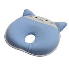 Blue Kitten Memory Foam Head Shaping Pillow for Baby