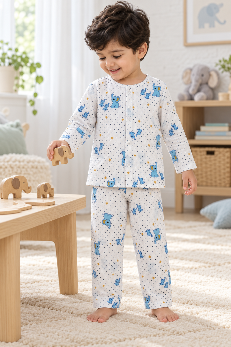 2Ellis |Full Sleeves| 120 GSM Checkered Muslin Fabric |  Soft Unisex Muslin Set for New Born to 6 Years