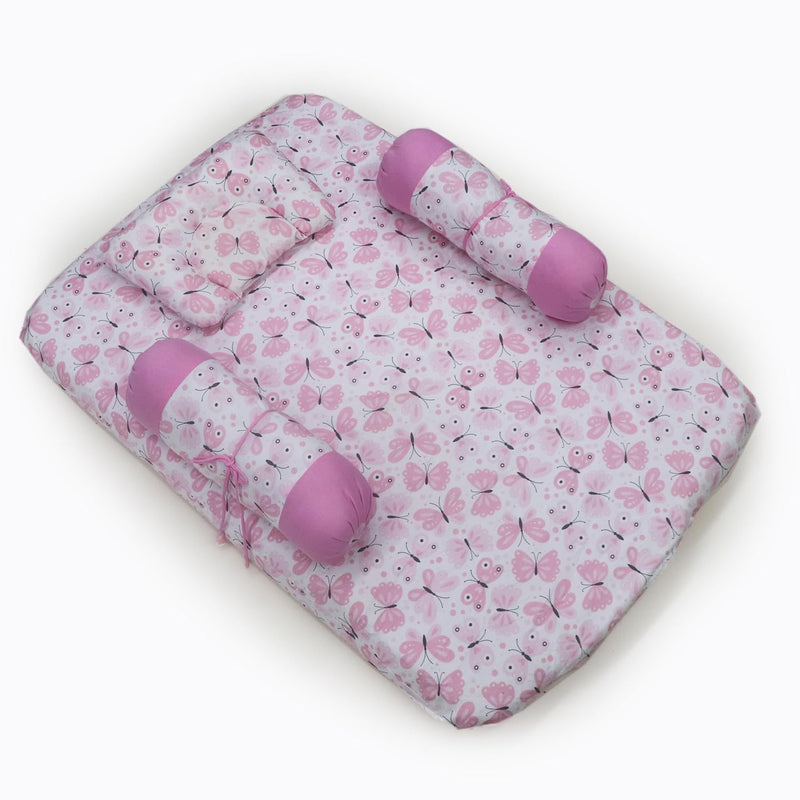 Butterfly- 5 Pc Baby Bedding Set with Mosquito Net for Infants