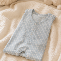 Sky Blue | Sleeveless | Unisex Romper Bodysuit | 100% Cotton Muslin for 0 to 2 Yrs