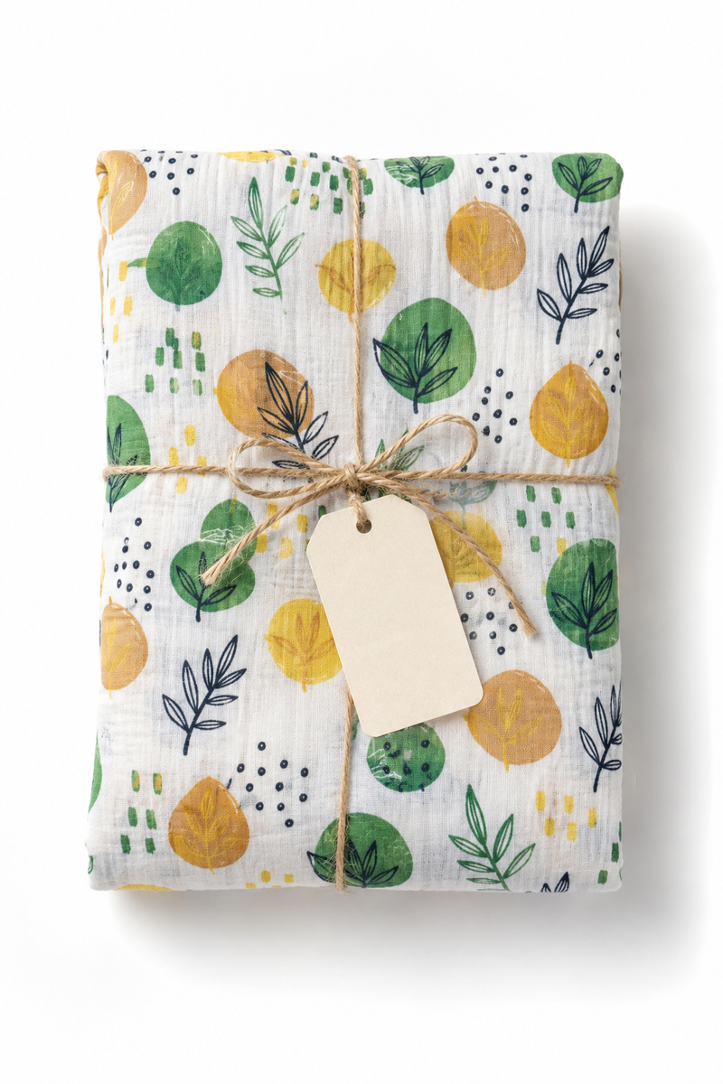 Muslin Swaddle for Infants 100 X 120 Cms - Lemonade