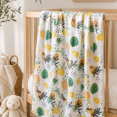 Muslin Swaddle for Infants 100 X 120 Cms - Lemonade