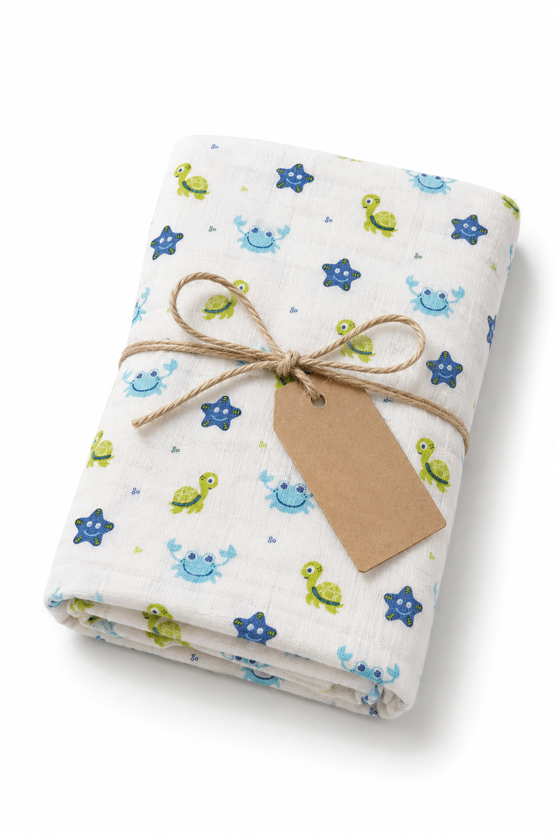 Muslin Swaddle for Infants 100 X 120 Cms - Starsy
