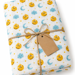 Muslin Swaddle for Infants 100 X 120 Cms - Sun N Moon