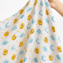 Muslin Swaddle for Infants 100 X 120 Cms - Sun N Moon
