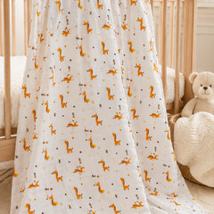 Muslin Swaddle for Infants 100 X 120 Cms - Giraffe