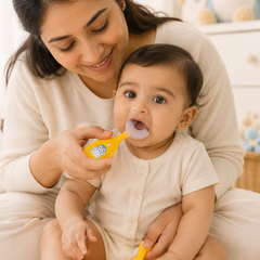 Soft Tooth Brush and Tongue Cleaner - Orange Penguin