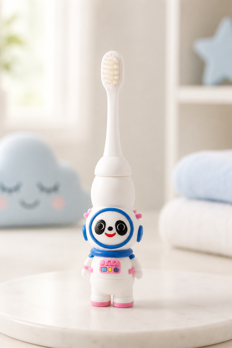 Animal Design Soft Tooth Brush for 2 to 6 Years - Panda
