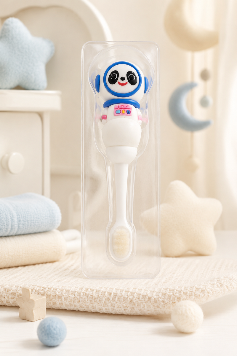Animal Design Soft Tooth Brush for 2 to 6 Years - Panda