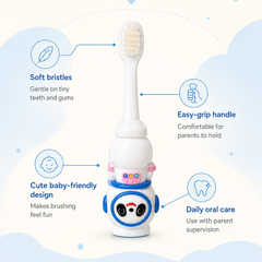 Animal Design Soft Tooth Brush for 2 to 6 Years - Panda