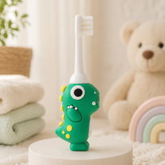 Animal Design Soft Tooth Brush for 2 to 6 Years - Green Dino