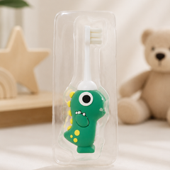 Animal Design Soft Tooth Brush for 2 to 6 Years - Green Dino