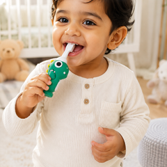 Animal Design Soft Tooth Brush for 2 to 6 Years - Green Dino