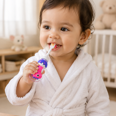 Animal Design Soft Tooth Brush for 2 to 6 Years - Pink Dino