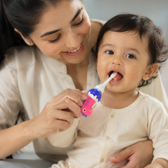 Animal Design Soft Tooth Brush for 2 to 6 Years - Pink Dino