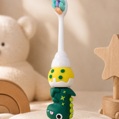 Animal Design Soft Tooth Brush for 2 to 6 Years - Dinorawr