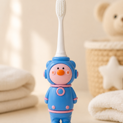 Animal Design Soft Tooth Brush for 2 to 6 Years - Blue Astronaut