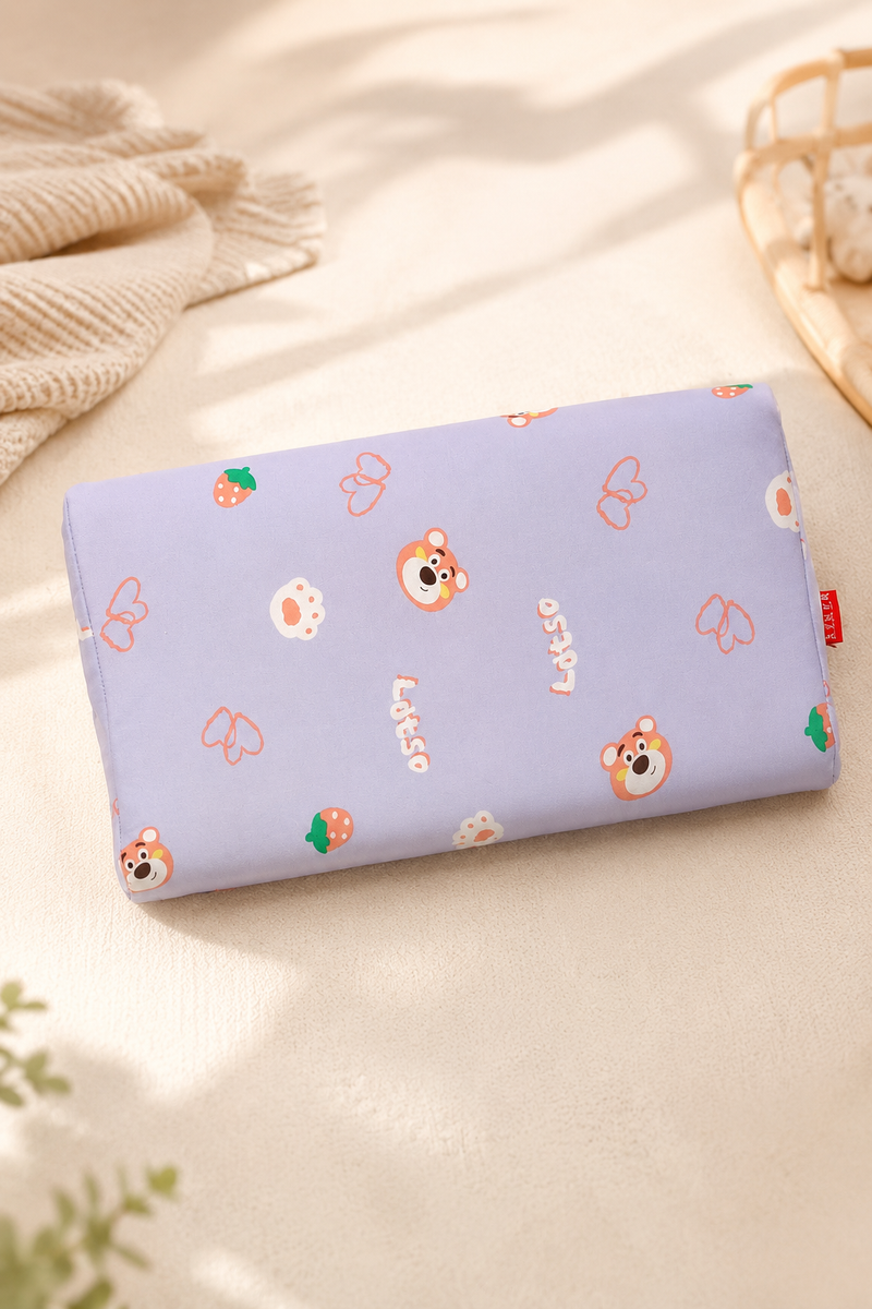 Kradyl Kroft Cervical Memory Foam Pillow for Kids 3 to 8 Yrs - Lotso Bear