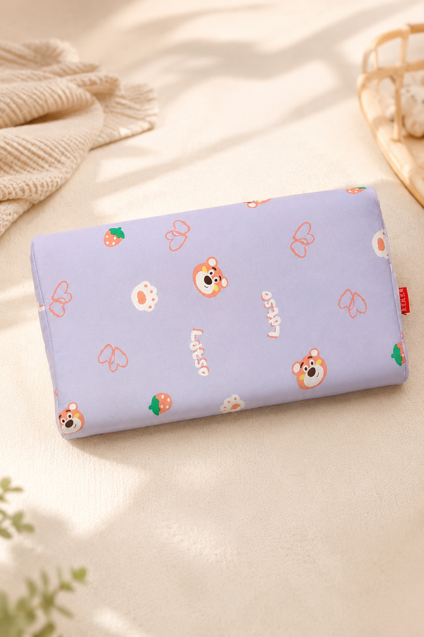 Kradyl Kroft Cervical Memory Foam Pillow for Kids 3 to 8 Yrs - Lotso Bear