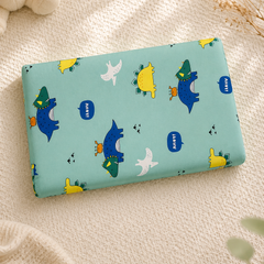 Kradyl Kroft Cervical Memory Foam Pillow for Kids 3 to 8 Yrs - Seaside Dinosaur