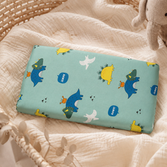 Kradyl Kroft Cervical Memory Foam Pillow for Kids 3 to 8 Yrs - Seaside Dinosaur