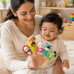 Cute Animal Finger Puppet Storytelling Sensory Toy Set for Kids (3+ Years) - Animal Friends