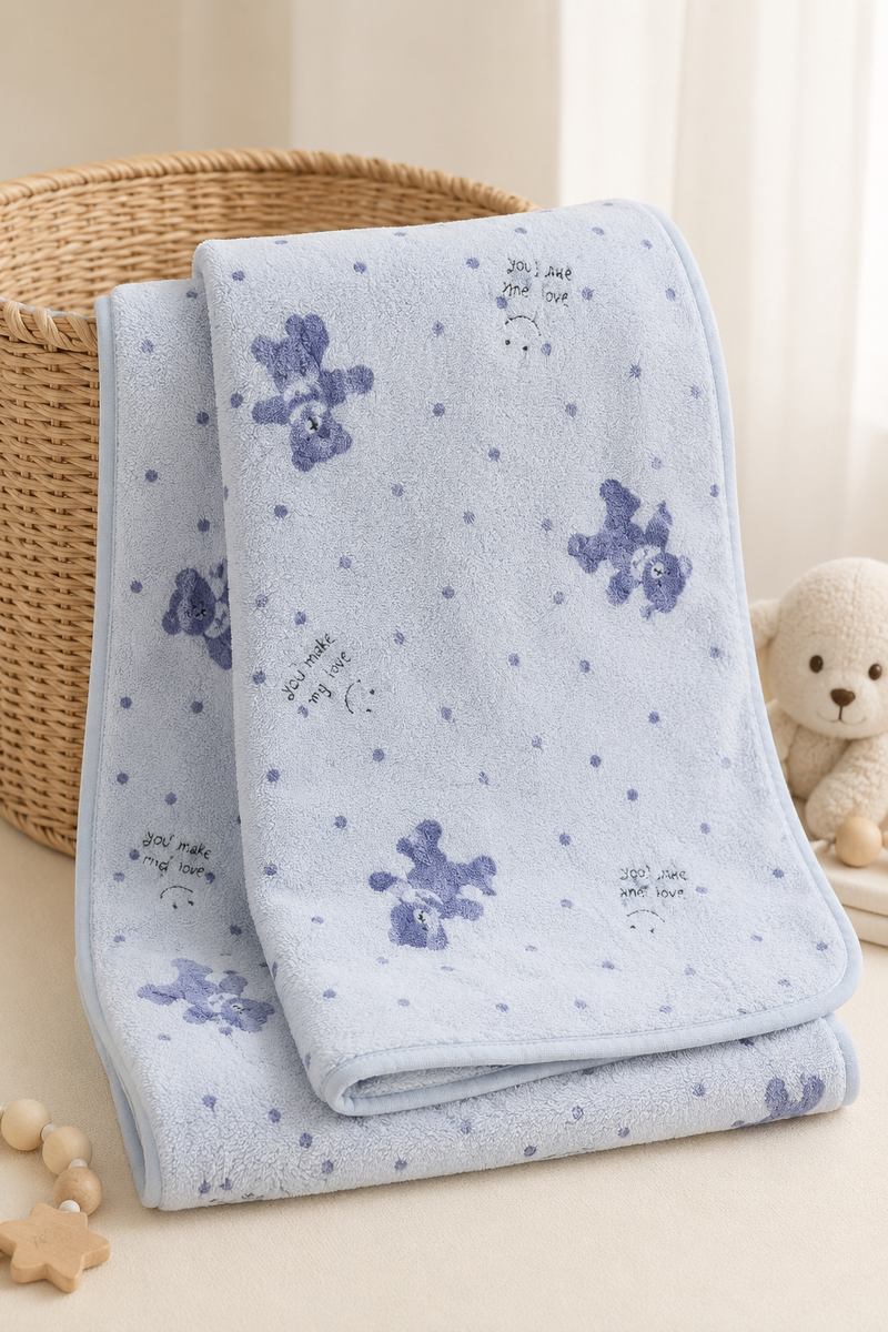 Blue Bear Towels - Soft Knit Cotton